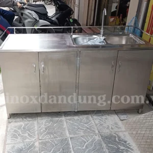 Tủ bếp inox cho phòng trọ mini