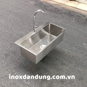 Chậu rửa bát inox âm bàn theo yêu cầu 13 chau rua bat 3 | Inox dân dụng Toán Huệ