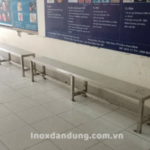 Ghế băng chờ inox cho bệnh viện
