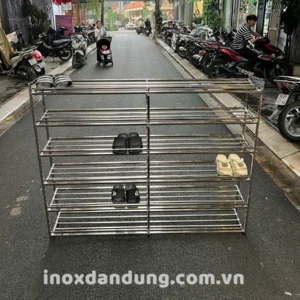 Kệ inox để giày dép  6 tầng