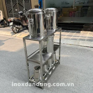Kệ inox 3 tầng chất liệu Inox 201 8 keinox 4 | Inox dân dụng Toán Huệ
