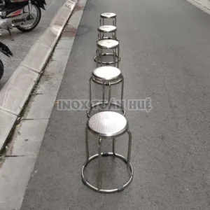 Ghe inox chan kieng tron | Inox dân dụng Toán Huệ