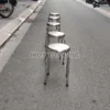 Ghế inox mặt tròn
