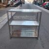 Kệ inox 3 tầng nhà xưởng