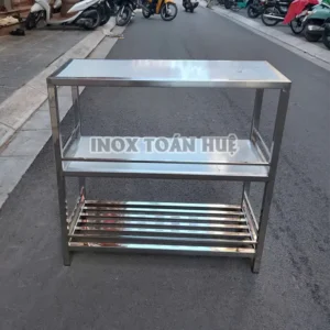 Ban de dung cu 3 tang inox 304 | Inox dân dụng Toán Huệ
