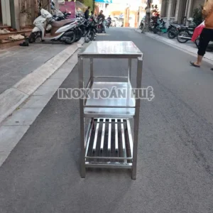 Ban de dung cu 3 tang inox Ha Noi | Inox dân dụng Toán Huệ