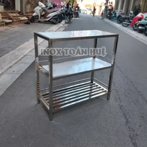 Ban de dung cu 3 tang inox gia re | Inox dân dụng Toán Huệ