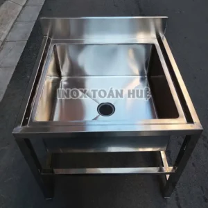 Chau rua don 1 ho inox cong nghiep 304 | Inox dân dụng Toán Huệ