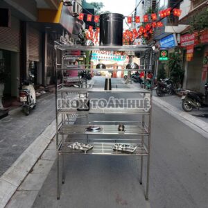 Kệ inox 6 tầng công nghiệp