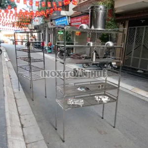 Ke inox 6 tang co lon gia re | Inox dân dụng Toán Huệ