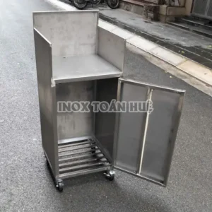 Tu bep inox 1 canh cong nghiep | Inox dân dụng Toán Huệ