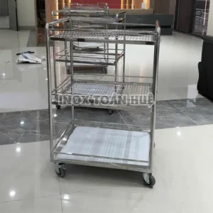 Xe day inox 3 tang da chuc nang 304 | Inox dân dụng Toán Huệ