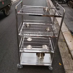 xe day inox 4 tang nha bep inox 304 | Inox dân dụng Toán Huệ