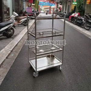 xe day inox 4 tang nha bep inox gia re | Inox dân dụng Toán Huệ