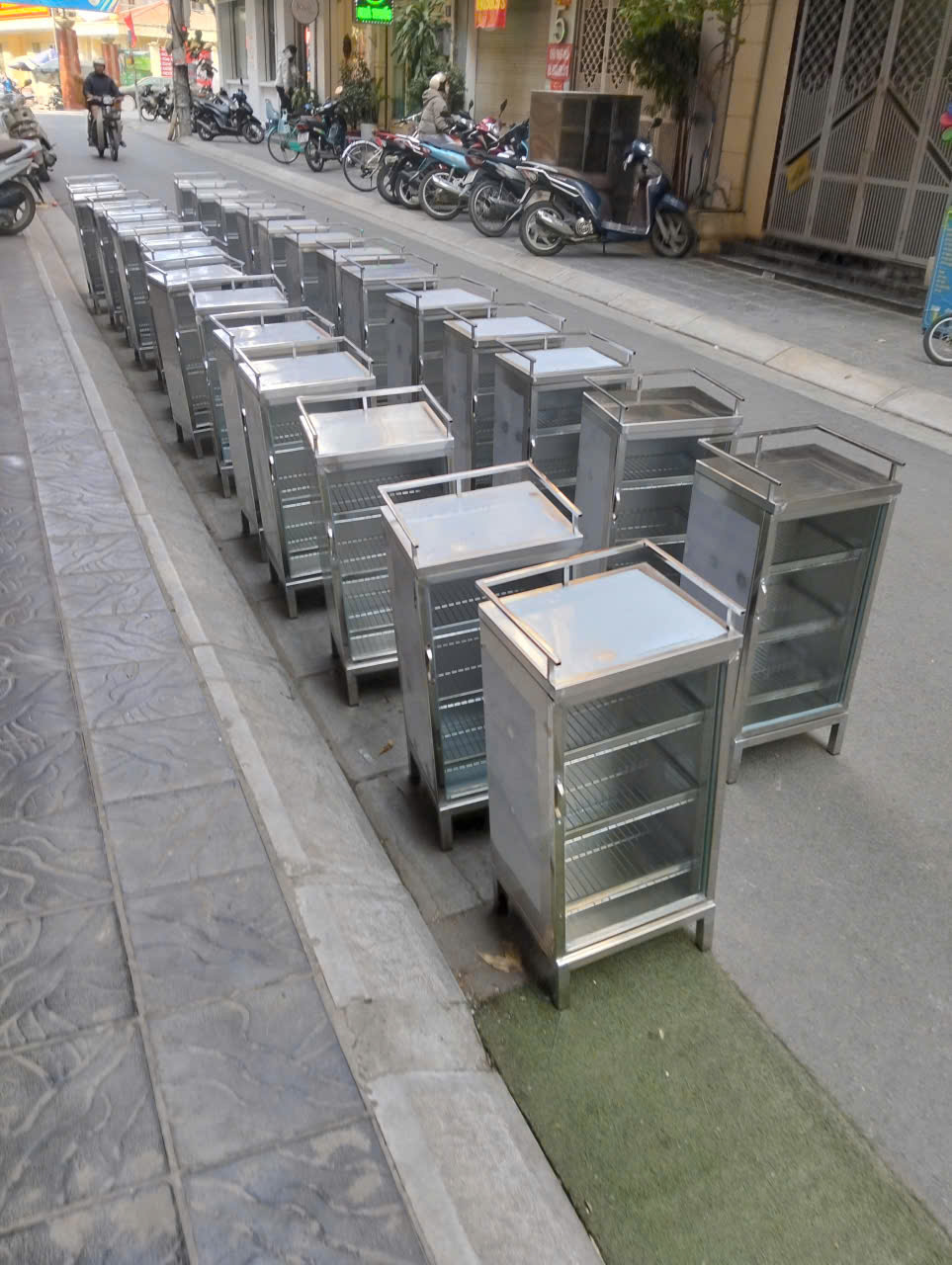 Tủ úp cốc inox 3 tầng 4 keinox3t 1 | Inox dân dụng Toán Huệ