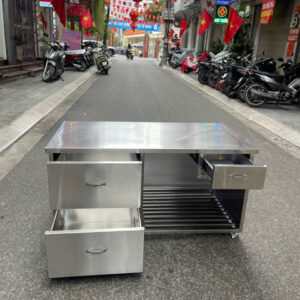 Tủ bàn inox có ngăn kéo