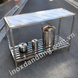 Bàn inox đa năng 2 tầng