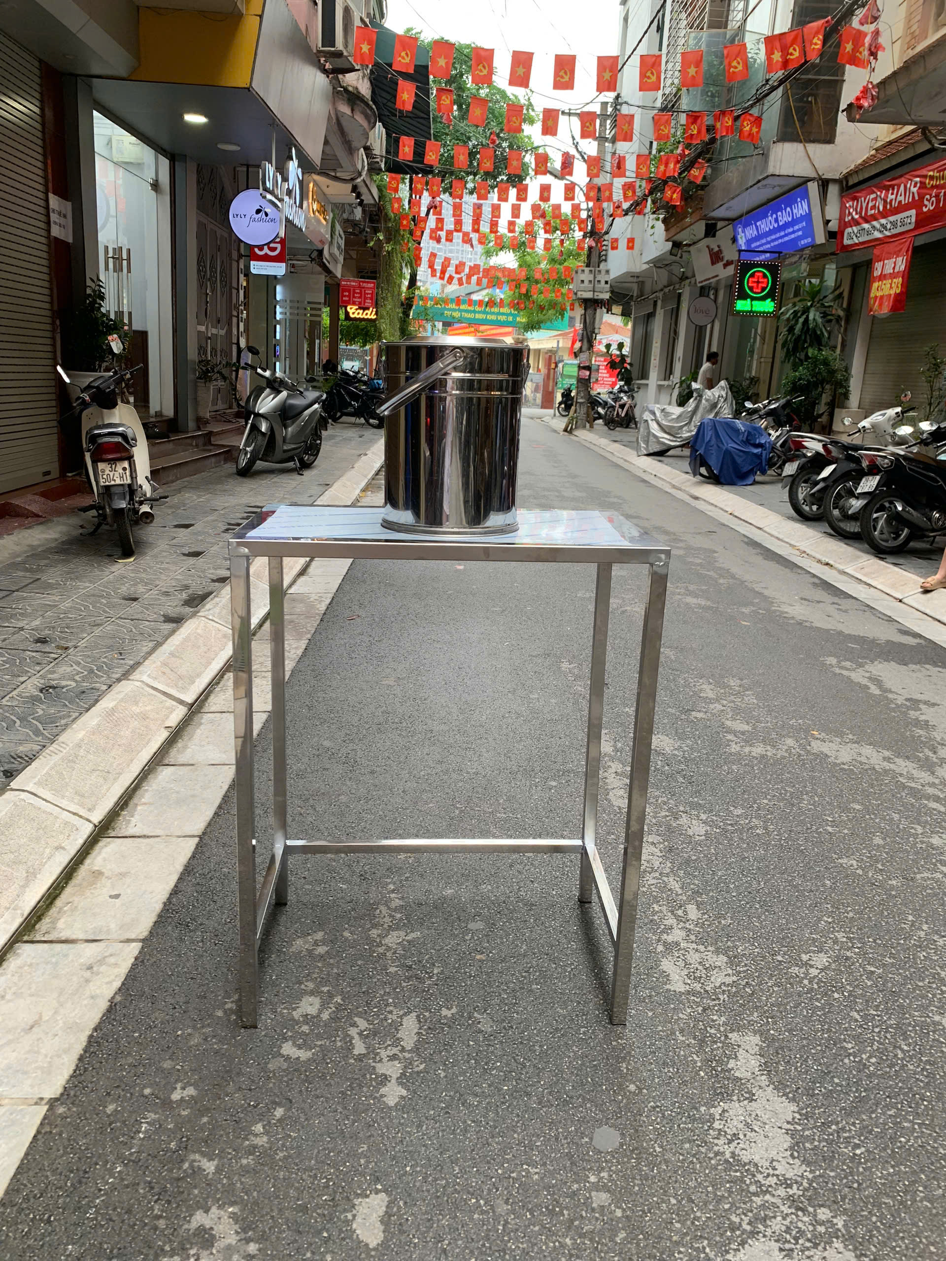 Kệ inox 304 3 | Inox dân dụng Toán Huệ