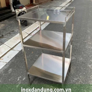 Kệ Inox 3 Tầng Theo Yêu Cầu 6 ke inox 3 | Inox dân dụng Toán Huệ