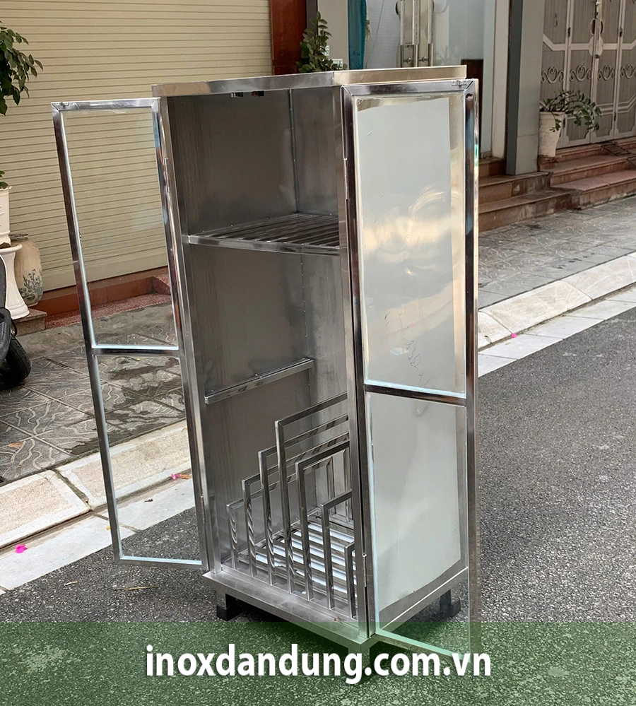 Tủ Đựng Đồ Inox Cho Nhà Bếp 8 tu dung inox 1 p | Inox dân dụng Toán Huệ