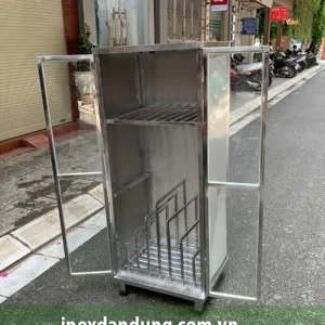 Tủ Đựng Đồ Inox Cho Nhà Bếp 5 tu dung inox 2 p | Inox dân dụng Toán Huệ