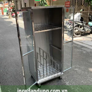 Tủ Đựng Đồ Inox Cho Nhà Bếp 6 tu dung inox 3 p | Inox dân dụng Toán Huệ